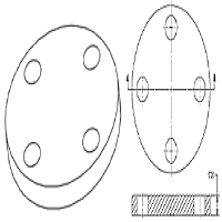 Reborde de acero, ANSI B16.5/ANSI B16.47, DIN2527/DIN2566, BS4504/BS4504 de los rebordes ciegos