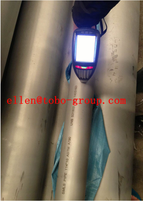 Sustancia química tubo redondo de acero de 6 pulgadas, tubería de acero fina Titanium de la pared de la soldadura