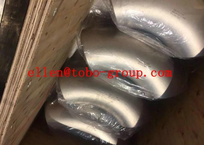 Codo a dos caras del acero inoxidable del acero UNS32750/31803/31254, codo 304/304L/304H del tubo 45degree