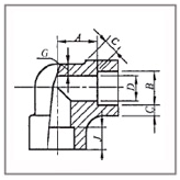 Interruptor de ASME B16.11 colocaciones DN6 - DN100 3000LB de la tubería de acero de Stainelss del codo de 45 grados