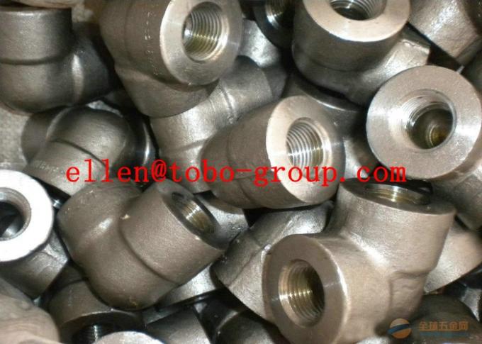 Codo inoxidable DN6 - DN100 del hilo del grado F/F de las colocaciones 90 de la tubería de acero para construir