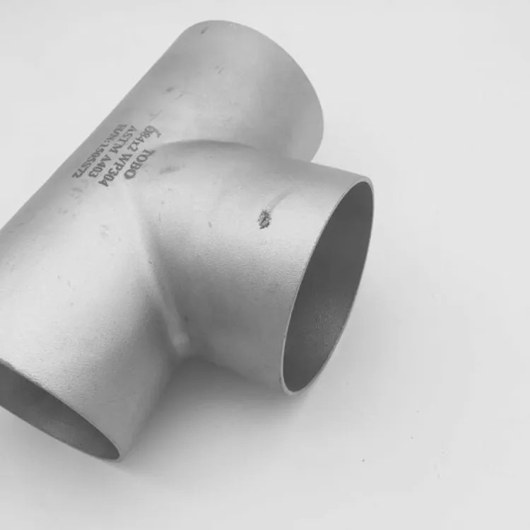 Carbon Steel And Stainless Steel 304 316l Pipe Fittings  Butt Welded Seamless Straight Equal Cross Tee