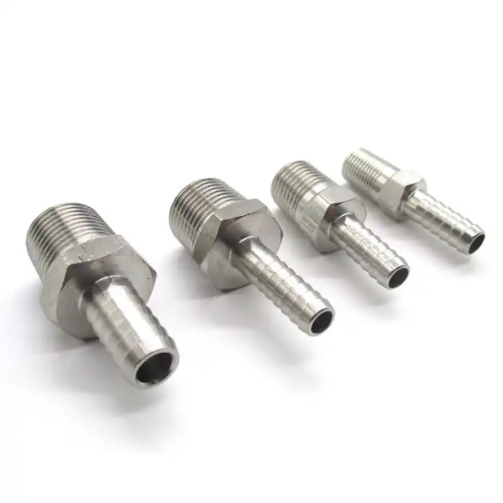 Wholesale High Quality Stainless Steel NPT Tube Union Thread Adapters 1/2 Barb To 1/2 NPT Connector Fitting