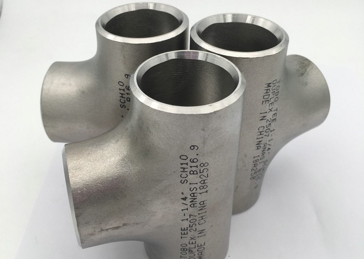 Butt Welding Steel Fittings B366 Alloy C-4 UNS NO6455 Seamless Pipe Tee
