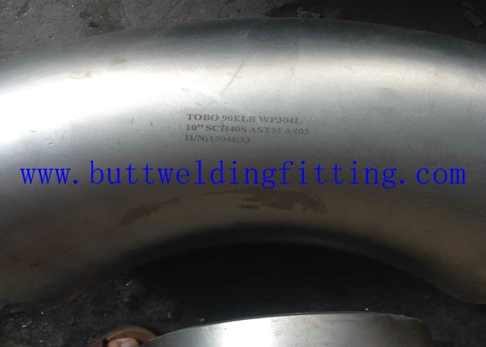 Sanitary 90 degree elbow butt weld tube fittings Shot blasted DN 150