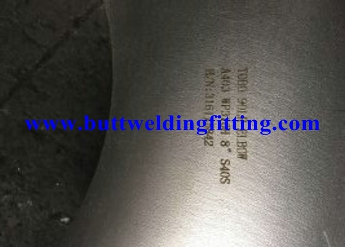 Instalaciones de tuberías de Buttwelding del acero inoxidable de ASTM A304 WP316H altas