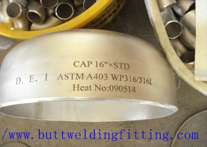 Casquillos de extremo inoxidables del tubo del acero/del duplex de aleación ASTM A403 WP304/304L WP316/316L