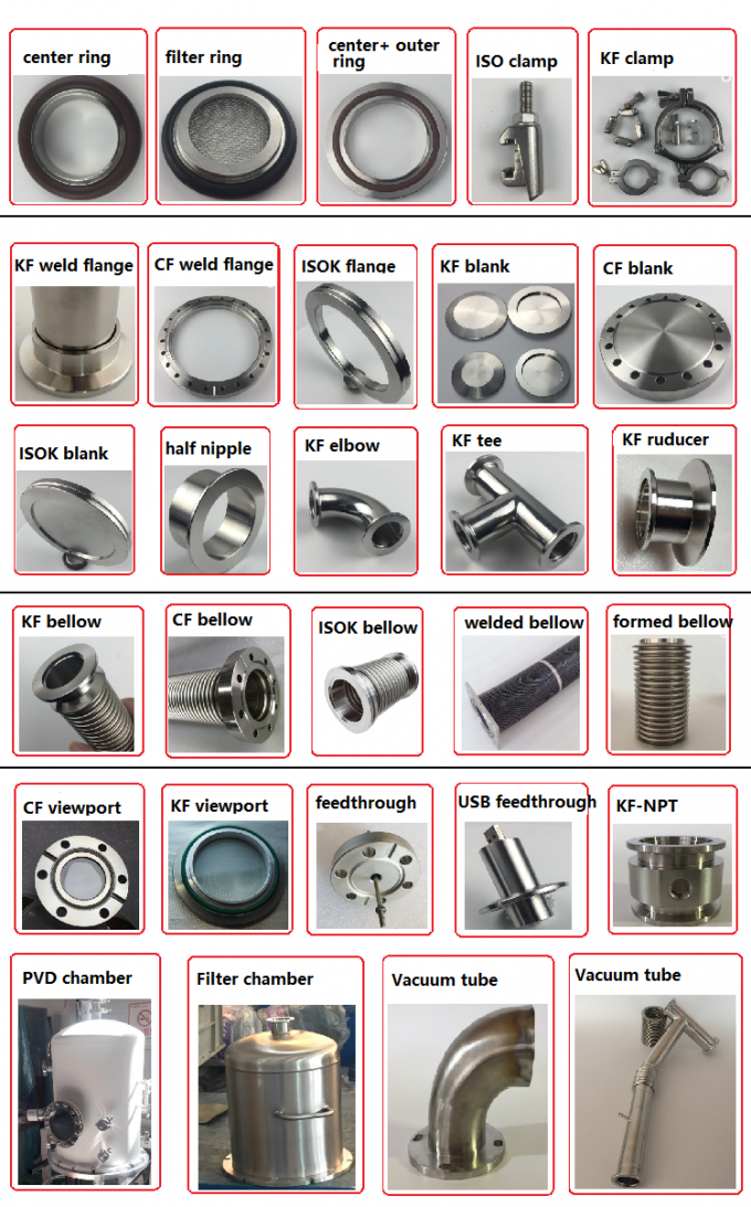 últimas noticias de la compañía sobre Los CF de acero inoxidables del vacío ensanchan camiseta igual 2