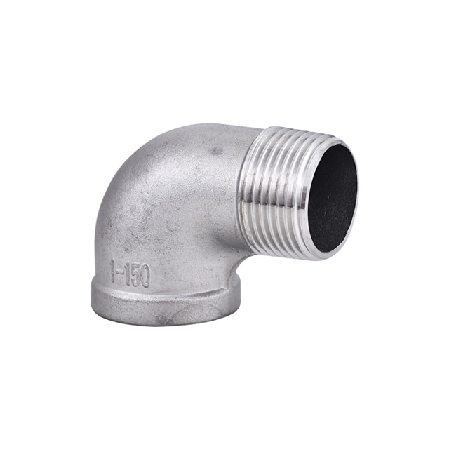 tubería de acero inoxidable 304 316L que cabe la hembra de la forja de 90 grados y el codo masculino de Bsp del hilo de la conexión 2