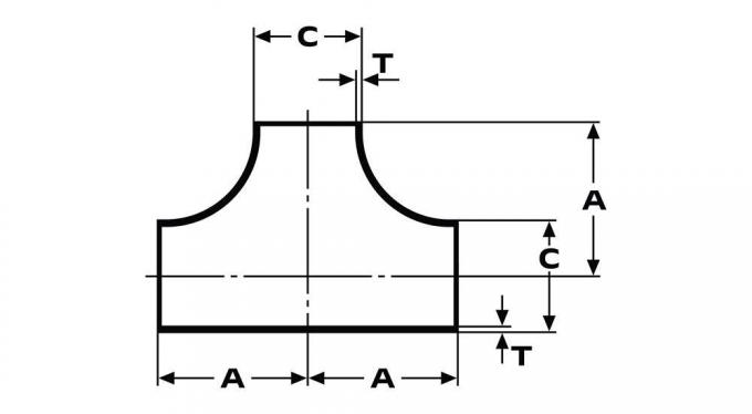 Te de acero inoxidable soldado para sistemas de tuberías y aplicaciones industriales de alta calidad y precio razonable 3