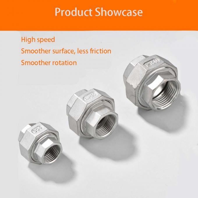 Acero inoxidable 316 Swagelok ajuste de compresión conector masculino con doble ferrules Union ajuste de instrumentos 4