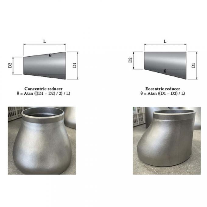 TOBO ASTM A420 GR WPL6 SMLS LTCS DN80xDN50 Sch 40 Reducción excéntrica 2