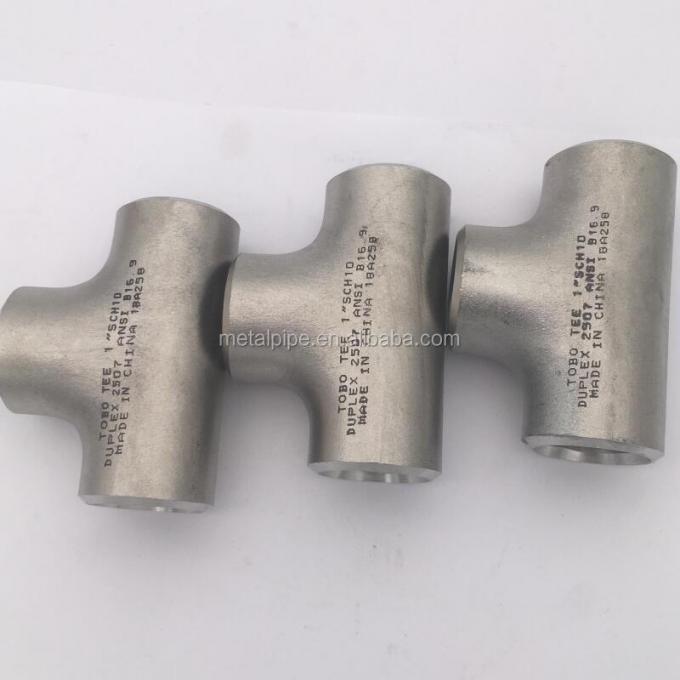 METAL Fittings para tuberías de acero de baja aleación Butt Welding Pipe Fittings Equal Tee A403 WP904L 6" SCH40 ASME B16.9 0