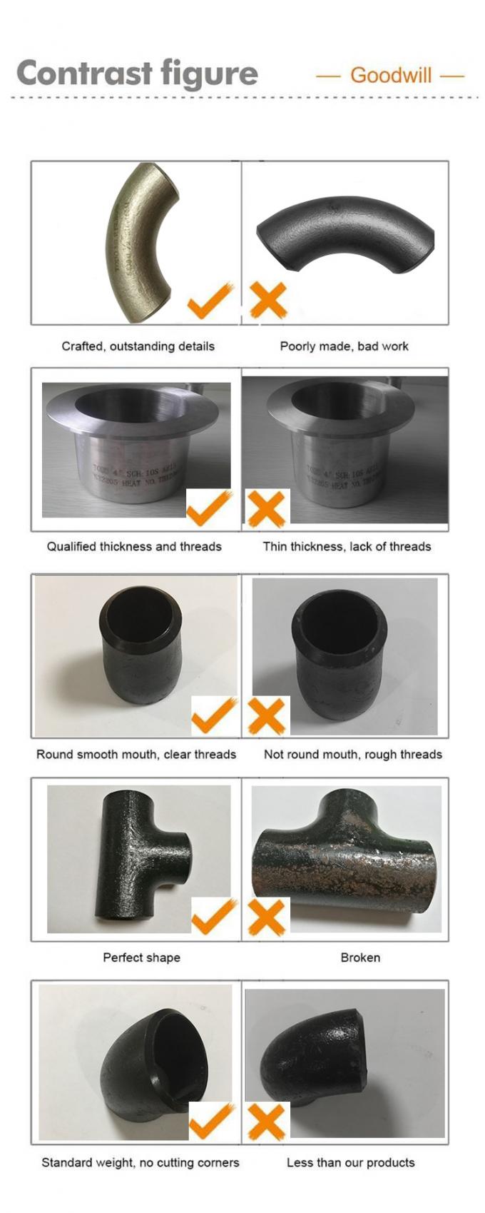 Metal 1" DN25 Saldos en acero al carbono inoxidable resistentes a la corrosión para industrias marinas 1