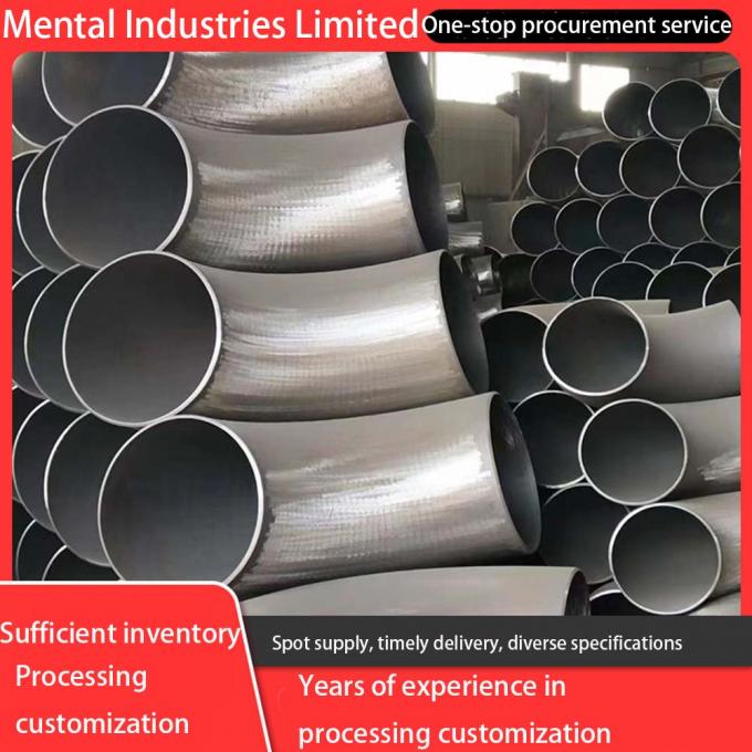 Accesorio de metal 90 grados pintura negra sin costuras Codo de acero inoxidable trasero de acero inoxidable Soldado Codo largo Codo buena calidad 1