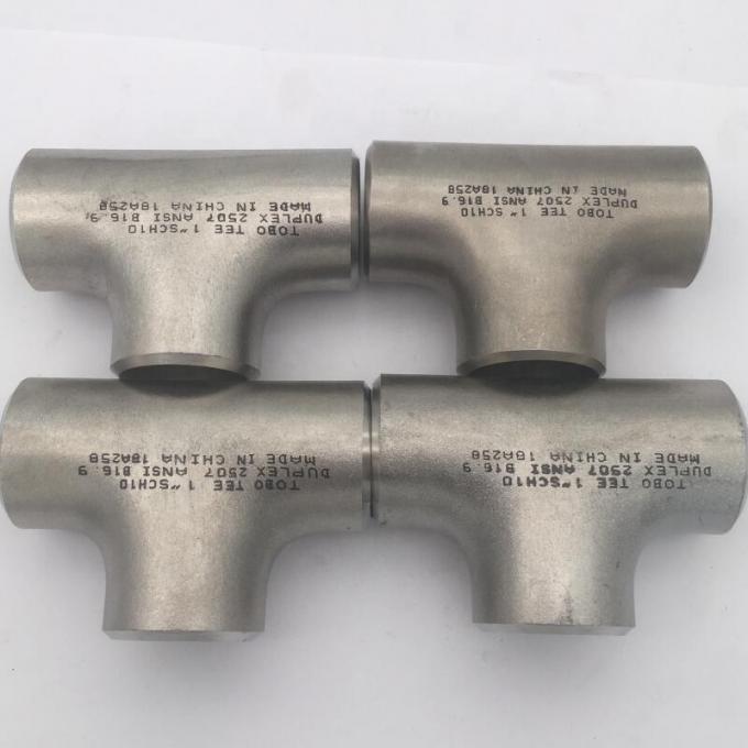 METAL Fittings para tuberías de acero de baja aleación Butt Welding Pipe Fittings Equal Tee A403 WP904L 6" SCH40 ASME B16.9 3
