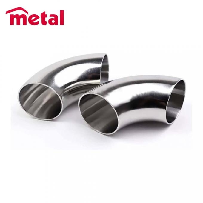 Acero inoxidable Ss304/316 Accesorios para tuberías Accesorios forjados ASME B16.9 90D Codo de soldadura trasero 2