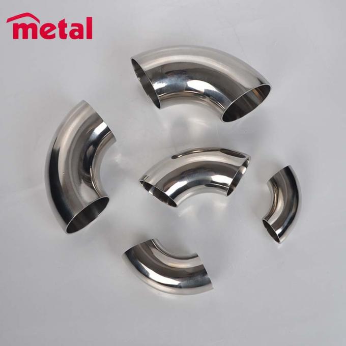 Acero inoxidable Ss304/316 Accesorios para tuberías Accesorios forjados ASME B16.9 90D Codo de soldadura trasero 4
