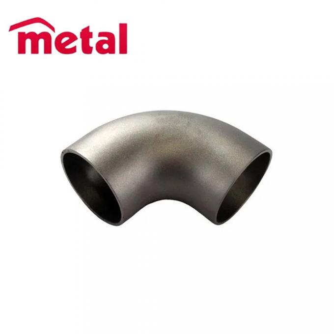 Acero inoxidable Ss304/316 Accesorios para tuberías Accesorios forjados ASME B16.9 90D Codo de soldadura trasero 3