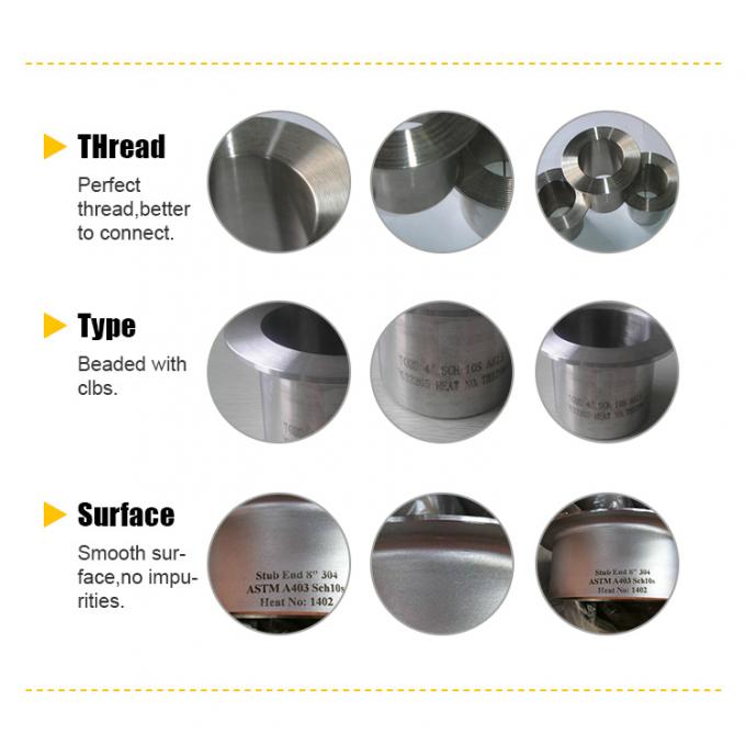 METAL SUPER DUPLEX de acero inoxidable en la articulación de la cintura del extremo del taco AL-6XN UNS N08367 extremo del taco 1