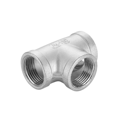 High quality stainless steel reducing tee reducing/Unequal tee internal thread threaded tee pipe fittings