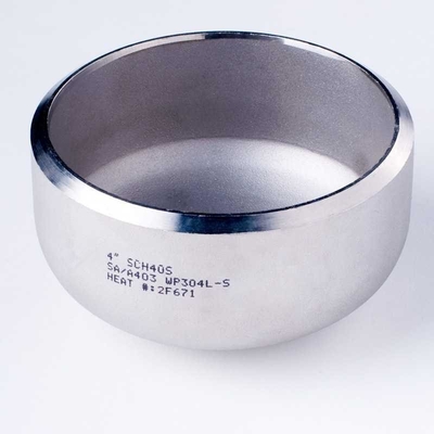 Customized Stainless Steel Pipe Cap for Welded Connection Round Shape Secure Wooden Case Packaging