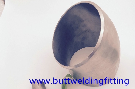 Copper Nickel 90 / 10 Butt Weld Fittings , 4'' SCH10S ANSI B16.9 45 Degree Elbow