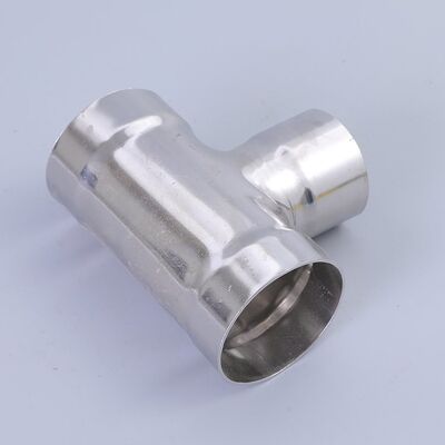 304 316L Stainless Steel Butt Weld Reducing Tee ASTM A403 High Pressure Equal Tee Pipe Fitting