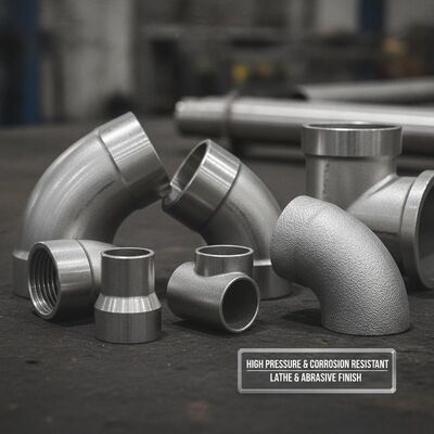 Butt Weld Fittings with High Pressure Resistance and Corrosion Resistance Featuring Lathe Finish & Abrasive Blasting