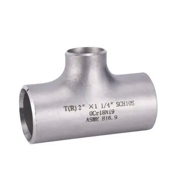 ASTM A403 WP316 Stainless Steel Equal Tee Butt Weld ASME B16.9 1/2" to 24" SCH40S SCH80S Seamless
