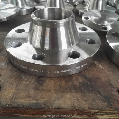 Forged Flanges Nickel Alloy N08020 Welding Neck Flange RF DN80 300# SCH40 ASME B16.5