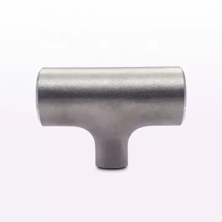 304 Stainless Steel Reducing Tee Seamless Construction Polished Finish