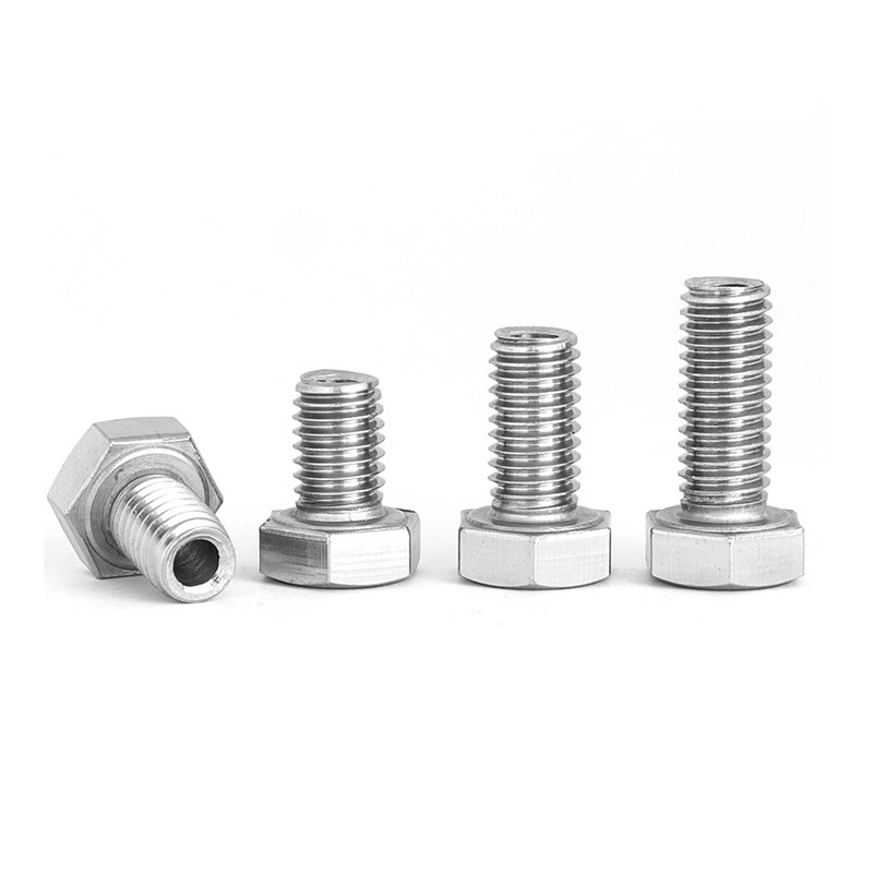 Stainless Steel Hollow Bolt With Hole Banjo Bolt And Nut Screw Automotive Fasteners Hex Head