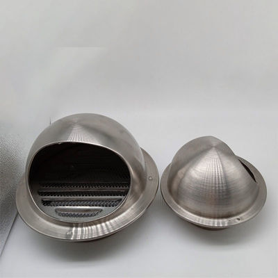 Air Vent 304 Stainless Steel 6 Inch Round Exhaust Grille Louvered Silver