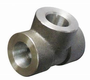Threaded Equal Tee Stainless Steel Forged 3000 6000 2000 Class Industrial Pipe Fittings