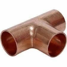 Copper Nickel RED Tee Target - UNS C71500 Seamless, DN 200X100, 3X2.5mm, for Marine and Seawater Service, Butt Weld Pipe Fitting