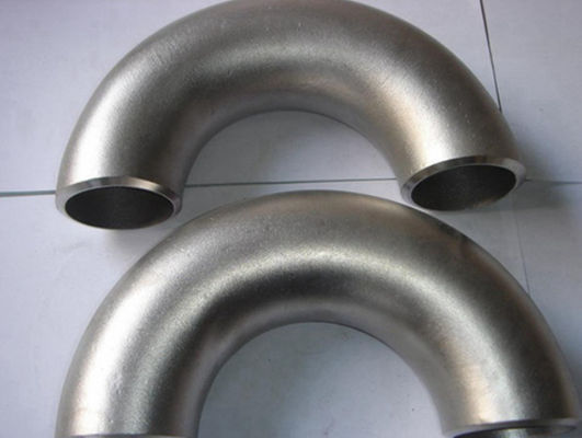 SS304 316 Stainless Steel Pipe Fittings  Long Radius 180 Degree Elbow