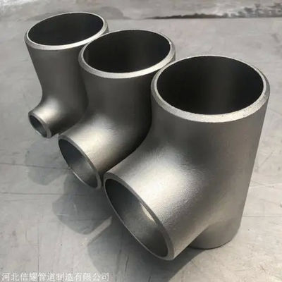 Industrial Grade SS304 316 Butt Weld 3 Way Tee Fittings Stainless Steel Reducing Tee