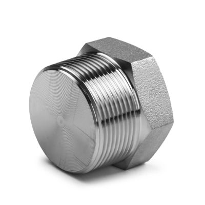 METAL High Quality 304 Pipe Fitting Solid round Hex Plug 1/2/3/4/6 Points NPT1/2