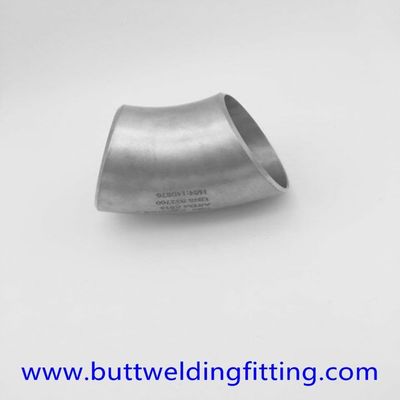Ti Alloy Stainless Steel Elbow Long Radius 90 Degree With Silver Color