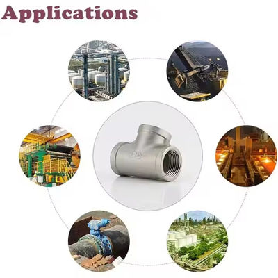 Stainless Steel Tee with ASTM JIS BS DIN Standard and Equal Tee for SGS/BV/ABS/LR/TUV/DNV/BIS/API/PED Certification