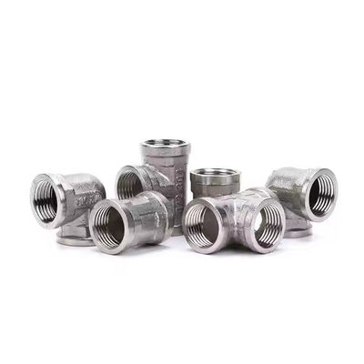 High Standard 304 pipe Fitting V-TYPE fitting pipe Press Fitting Nickelplating Male Tee Stainless steel Fitting