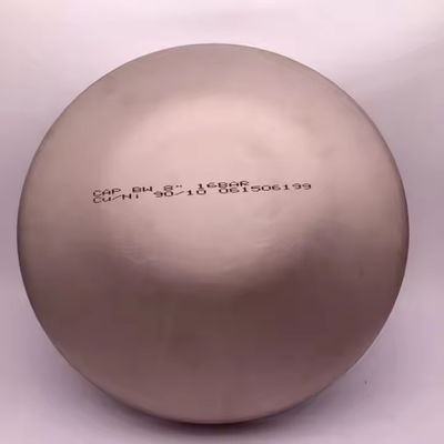 304 Stainless Steel Oval Tube Cap Sanitary Grade Internal and External Mirror Polished Welded Tube Cap Bright Stainless Steel