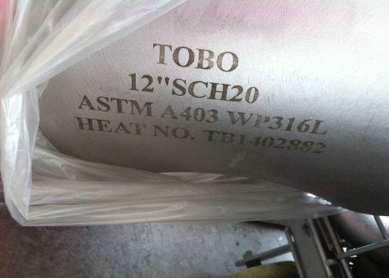 Ti Alloy Stainless Steel Elbow Long Radius 90 Degree With Silver Color