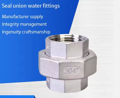 Pipe Connectors Stainless Steel 304 Threaded Pipe Fittings Plumbing Stainless Pipe BSPT Thread Female Union
