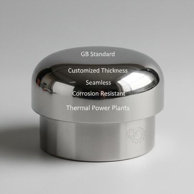 GB Standard Stainless Steel Pipe Cap Customized Thickness Seamless Corrosion Resistant Suitable for Thermal Power Plants