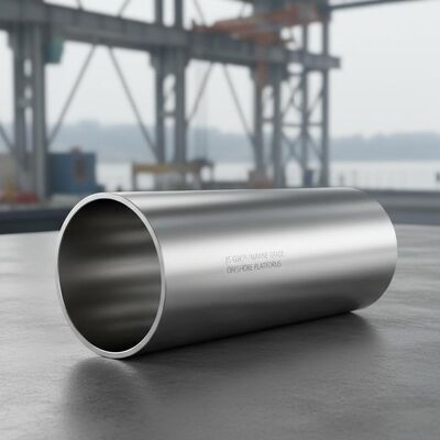 Tubo de acero inoxidable dúplex con espejo, diámetro interior personalizado, estándar JIS, ideal para equipos marinos y plataformas offshore