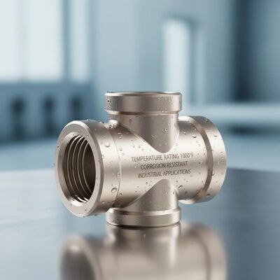 Conector Tee de acero inoxidable con temperatura nominal de 1000 ° F, resistente a la corrosión y de alta durabilidad para aplicaciones industriales