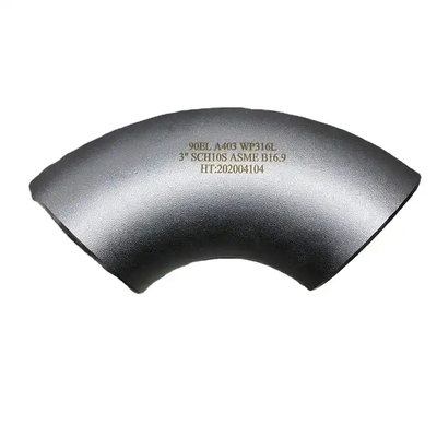304/316SS Seamless 90° LR Elbow, Anti-Corrosion Butt-Weld Fitting ASME B16.9 for Oil/Gas