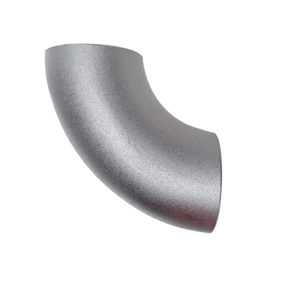 Codo LR sin costura de acero inoxidable 304/316 de 90°, accesorio de soldadura a tope anticorrosión ASME B16.9 para petróleo/gas